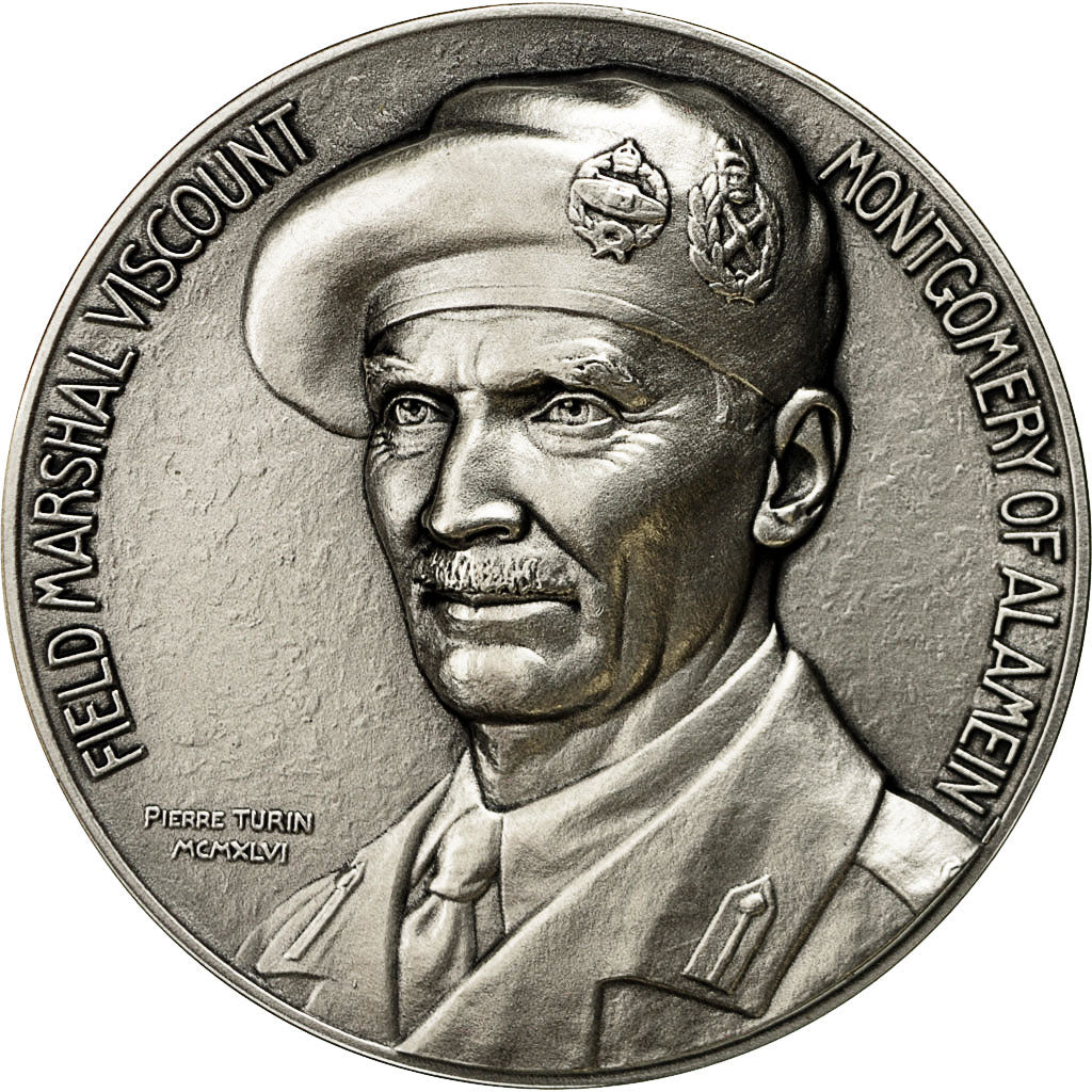 France, Medal, Seconde Guerre Mondiale, Montgomery, MS(63), Silvered bronze