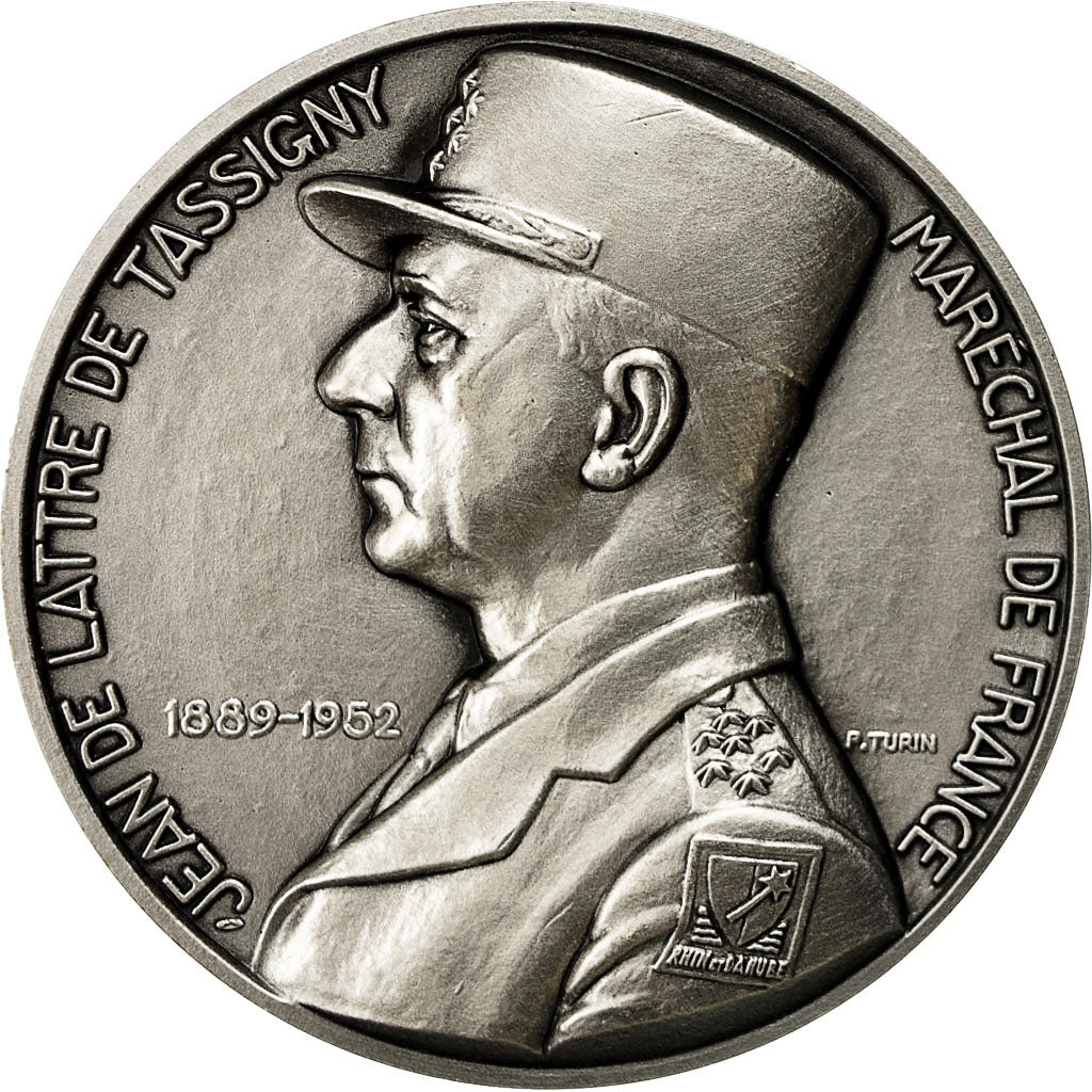 France, Medal, Seconde Guerre Mondiale, Jean De Lattre de Tassigny, MS(63)