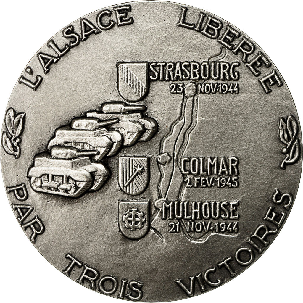 Francia, medaglia, Seconde Guerre Mondiale, L'Alsace Libérée, SPL, Bronzo