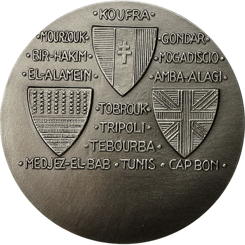 France, Medal, Seconde Guerre Mondiale, Bataille pour l'Afrique, MS(63)