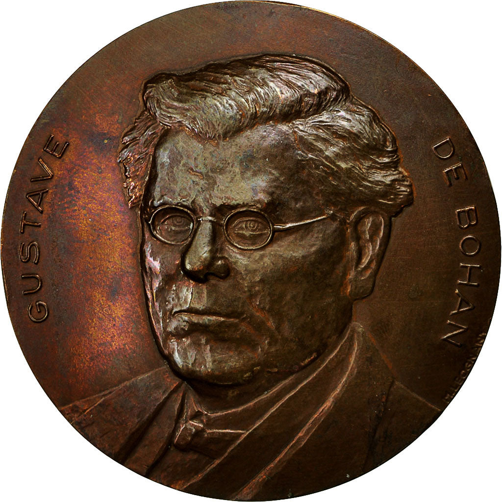 France, Medal, Gustave de Bohan, Champagne, 1977, Leognany, AU(55-58), Bronze