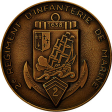 France, Medal, 2ème Régiment d'Infanterie de Marine, AU(55-58), Bronze