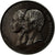 França, Medal, Napoléon III et Eugénie, Palais de l'Industrie, Caqué