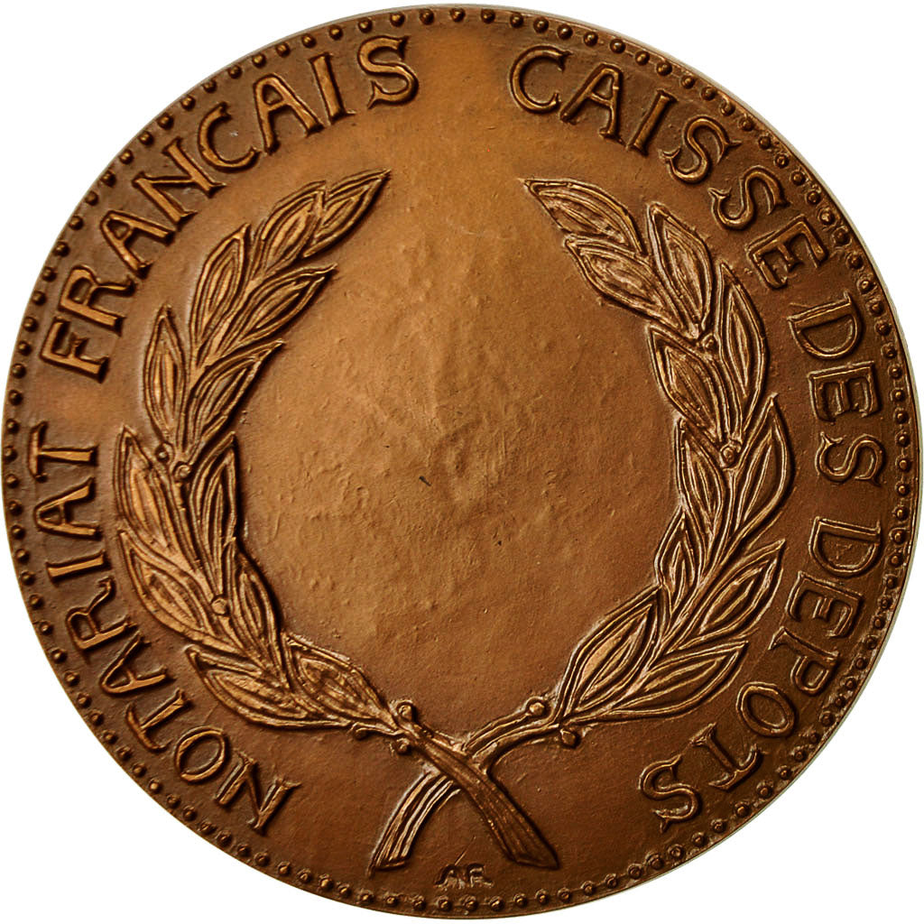 France, Medal, Notariat Français, Justinien Ier, 1973, MS(60-62), Bronze