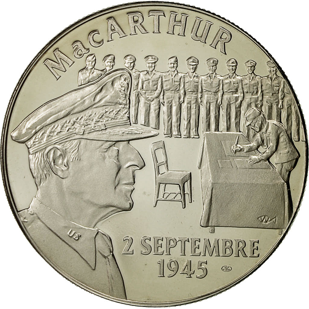 France, Medal, Seconde Guerre Mondiale, Mac Arthur, MS(64), Copper-nickel