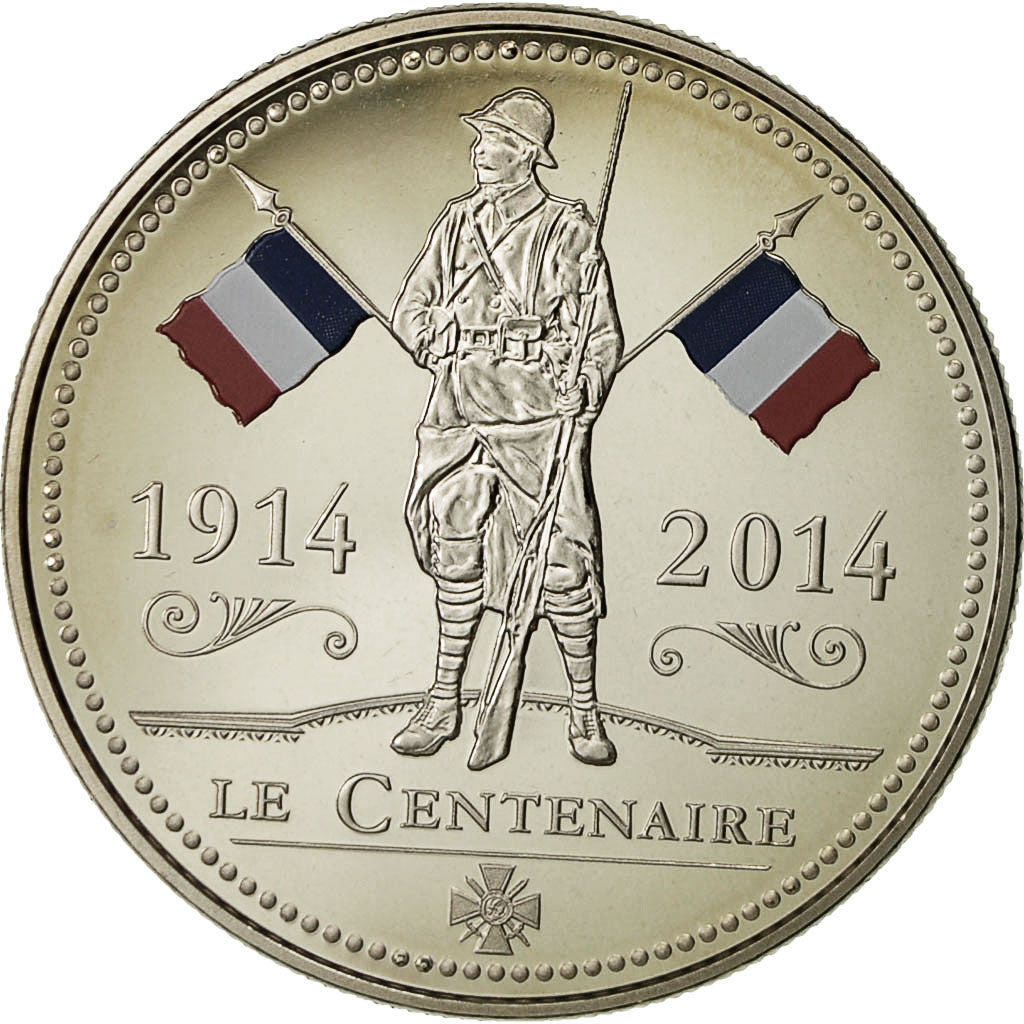 France, Médaille, Première Guerre Mondiale, Centenaire, SPL+, Copper-nickel