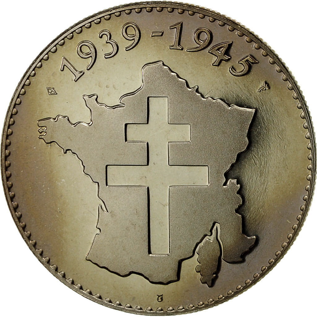 France, Medal, Seconde Guerre Mondiale, Berlin, 1945, MS(64), Copper-nickel