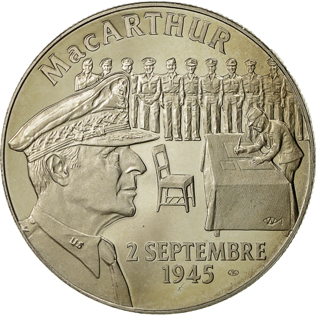 France, Medal, Seconde Guerre Mondiale, Mac Arthur, MS(64), Copper-nickel