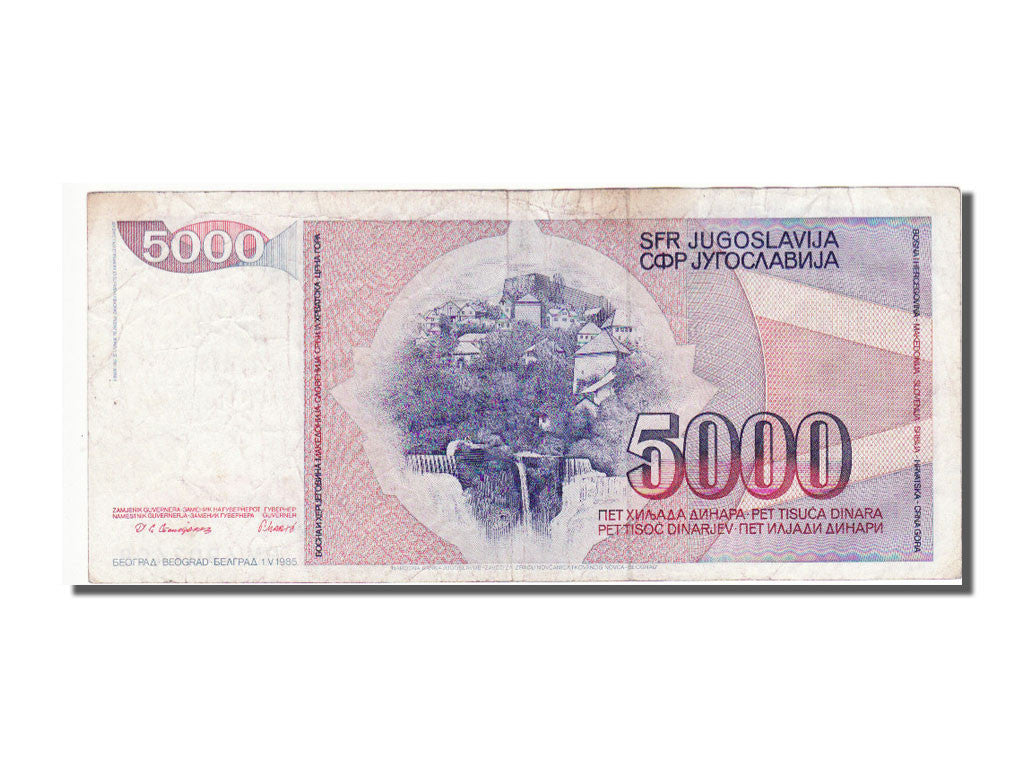 Yugoslavia, 5000 Dinara, 1985, KM #93a, VF(30-35), BM 4907498
