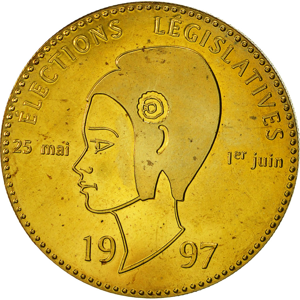 Francia, medaglia, Elections Législatives, 1997, SPL+, Bronzo dorato