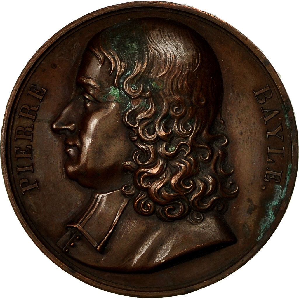 Francia, medalla, Galerie Métallique des Grands Hommes Français, Pierre Bayle