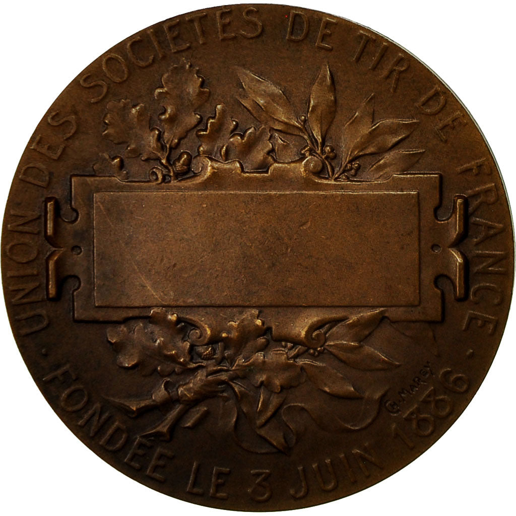 Frankrijk, Medaille, Union des Sociétés de Tir de France, 1886, Dubois.H, PR