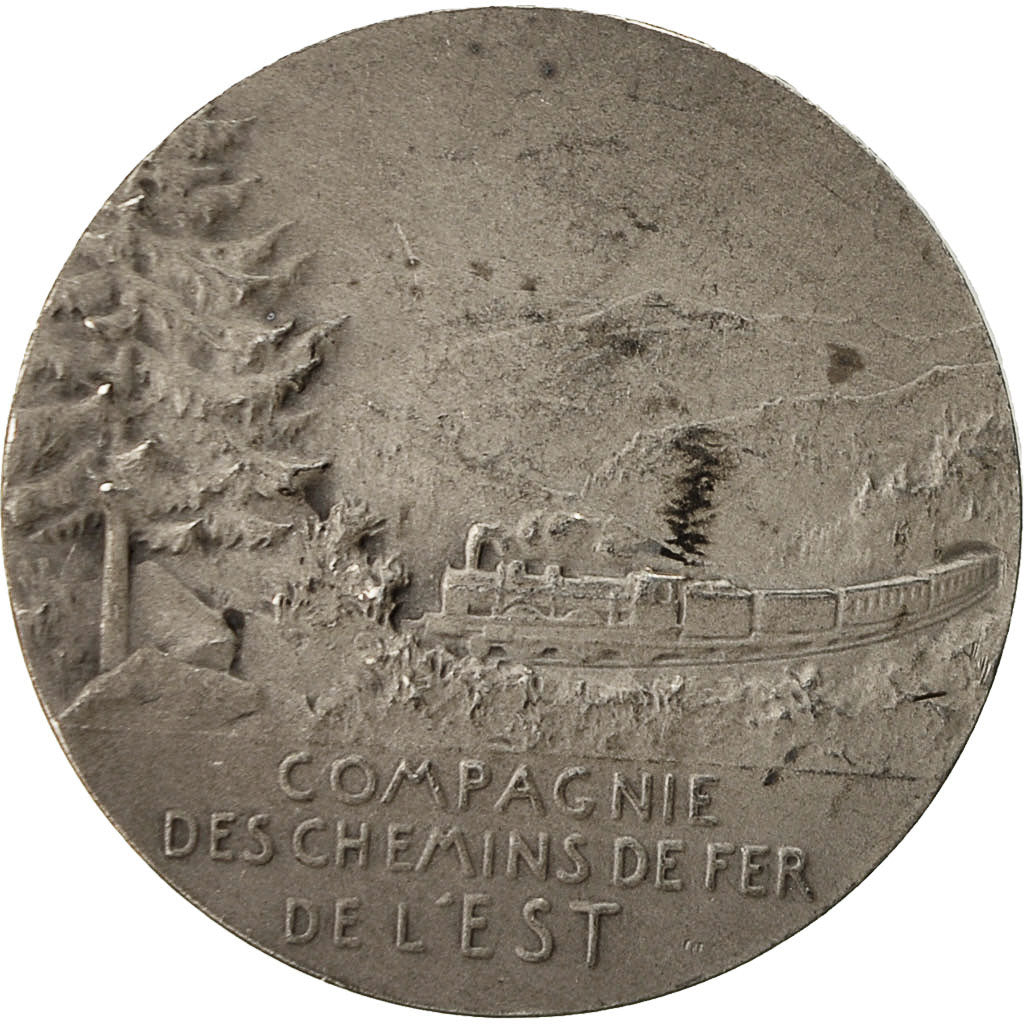 France, Médaille, Compagnie des Chemins de Fer de l'Est, Vernon, SUP, Argent