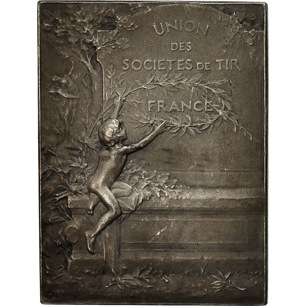 France, Medal, Union des Sociétés de Tir de France, Dupré, AU(55-58)