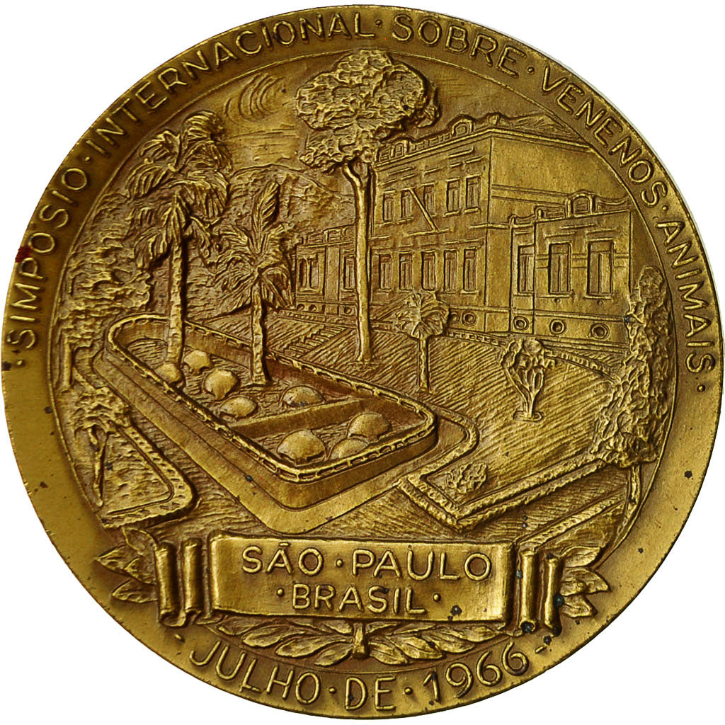 Brésil, Médaille, Instituto Butantan, Sao Paulo, 1966, SUP, Bronze