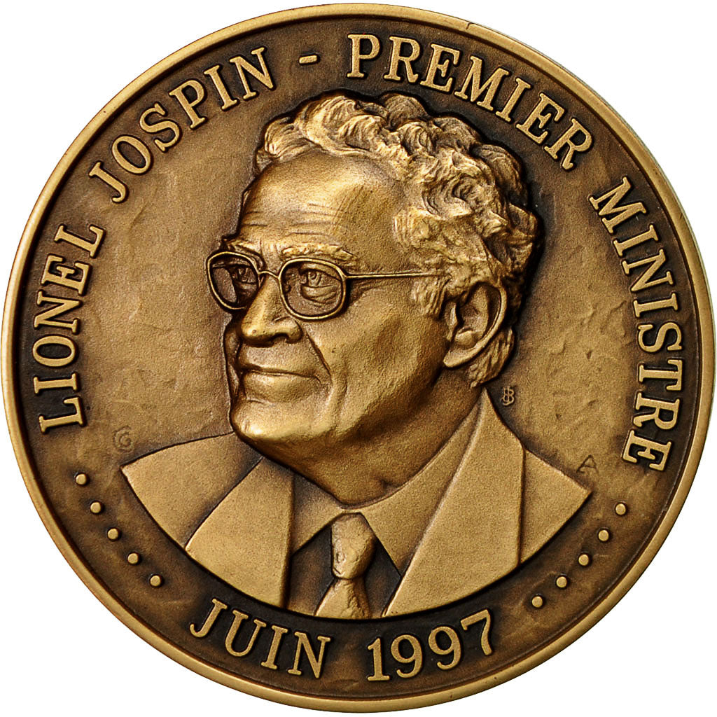 France, Medal, Lionel Jospin, Premier Ministre, 1997, MS(65-70), Bronze