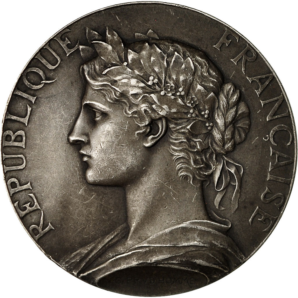 France, Medal, Chambre des Députés, Marianne, 1924, Prud'homme.G, AU(55-58)
