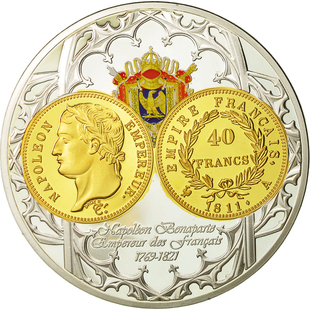 France, Médaille, Napoléon Ier, Empereur des Français, SPL+, Cuivre plaqué