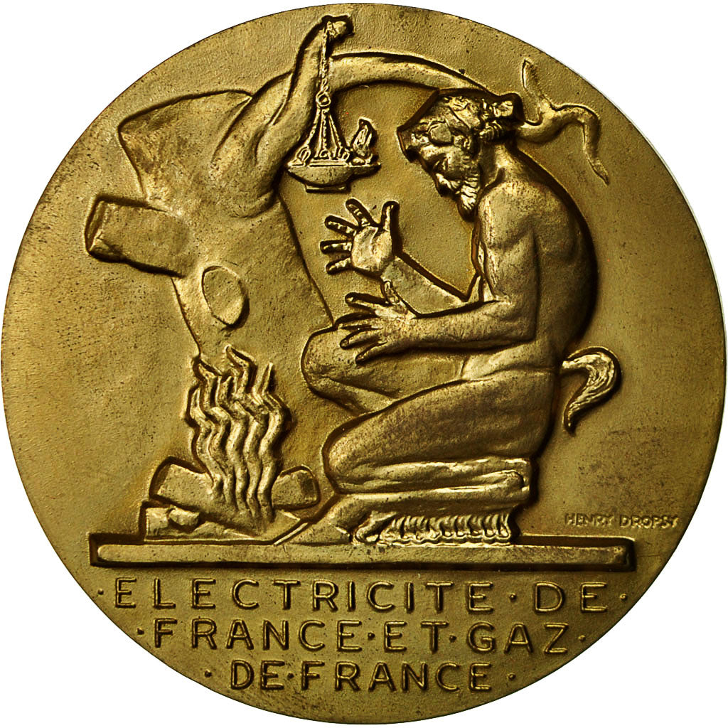 Francia, medalla, Électricité de France et gaz de France, Dropsy, EBC, Bronce