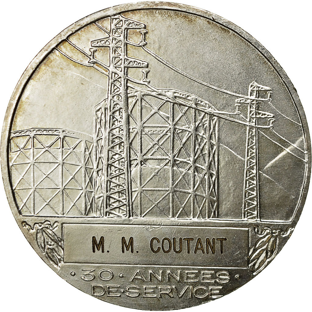 France, Medal, Électricité de France et gaz de France, Dropsy, MS(63)
