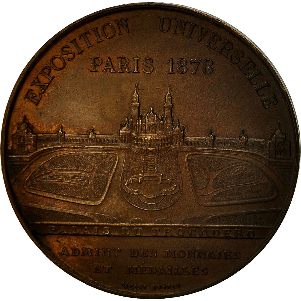 France, Médaille, Exposition Universelle de Paris, Trocadéro, 1878, Oudiné