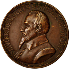 France, Medal, Olivier de Serres Seigneur du Pradel , Reims, Oudiné, AU(55-58)