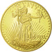 France, Medal, Reproduction Twenty Dollars Liberty, 2003, MS(64), Copper Gilt