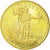 France, Medal, Reproduction Twenty Dollars Liberty, 2003, MS(65-70), Copper Gilt