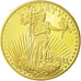 France, Medal, Reproduction Twenty Dollars Liberty, 2003, MS(65-70), Copper Gilt