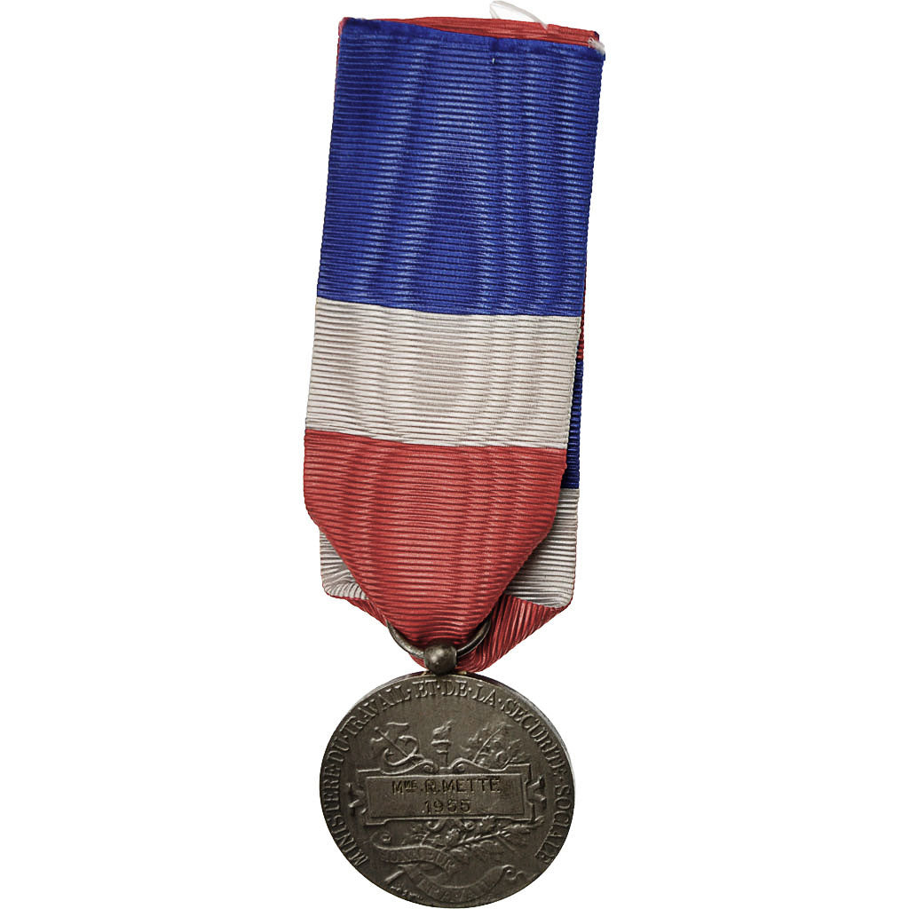 France, Ministère du Travail et de la Sécurité Sociale, Medal, 1955