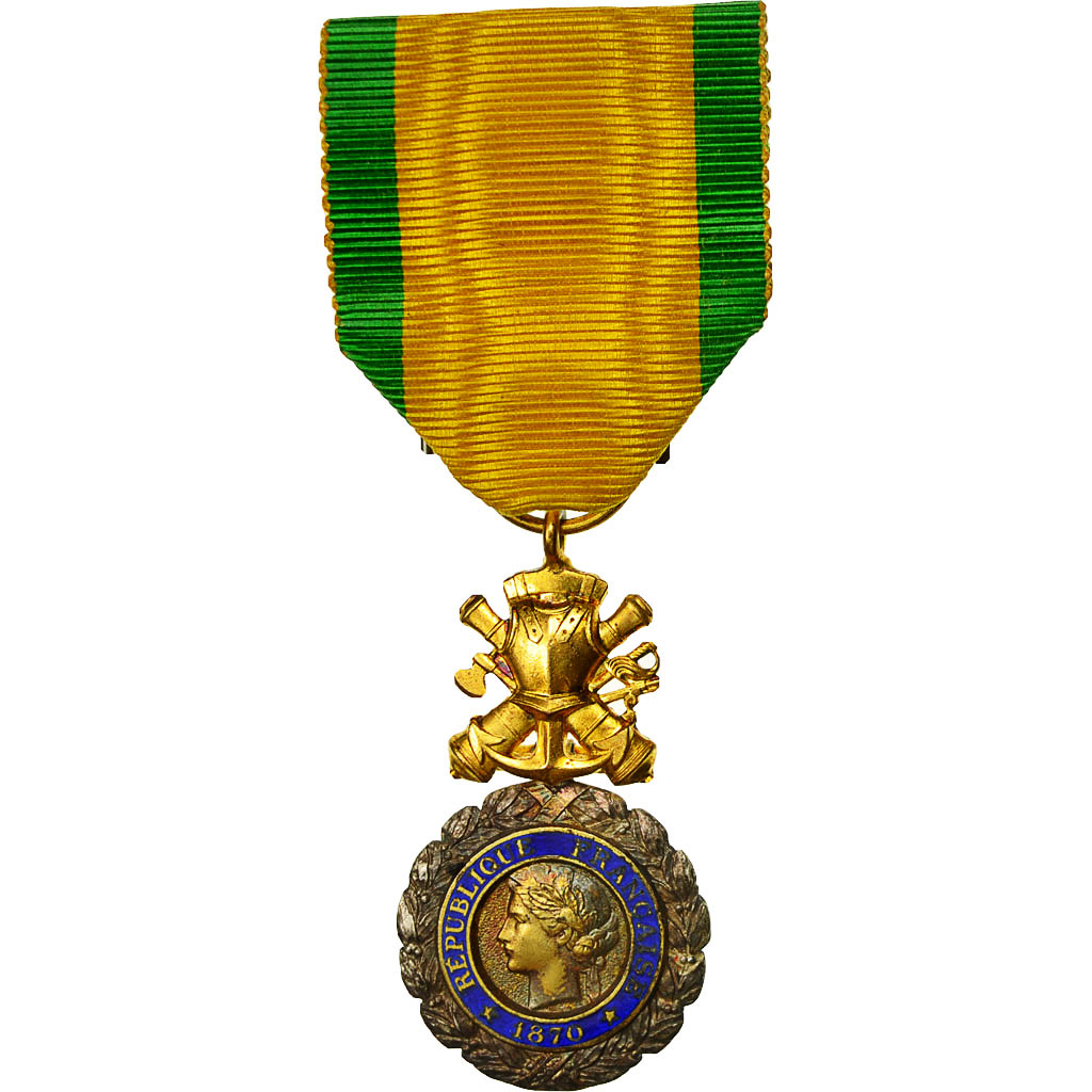 Francia, Troisième République, Valeur et Discipline, medaglia, 1870