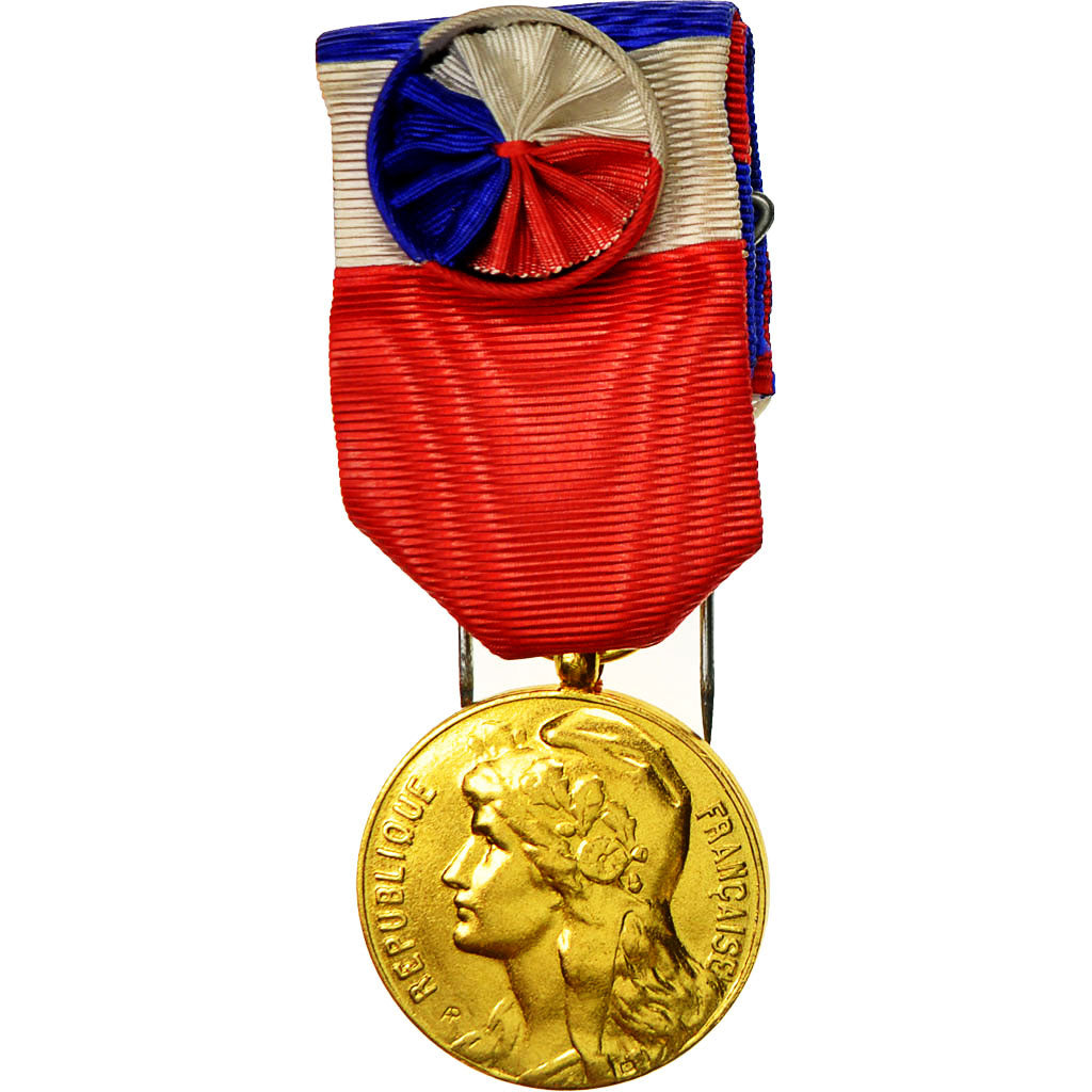 Francja, Mines, Industrie Travail Commerce, Medal, 1962, Stan menniczy, Pokryty