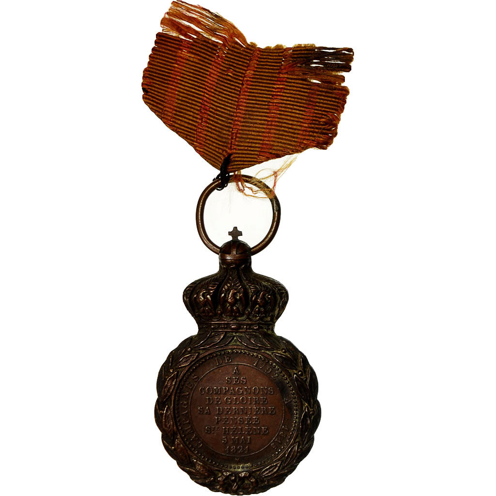 France, Medal, Médaille de Saint Hélène, 1857, AU(55-58), Bronze