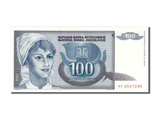 Biljet, Joegoslaviëe, 100 Dinara, 1992, NIEUW