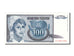 Biljet, Joegoslaviëe, 100 Dinara, 1992, NIEUW