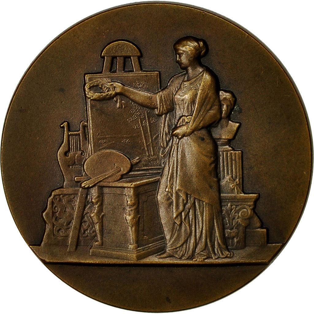 France, Medal, Société des Arts Industrielles de Reims, AU(55-58), Bronze