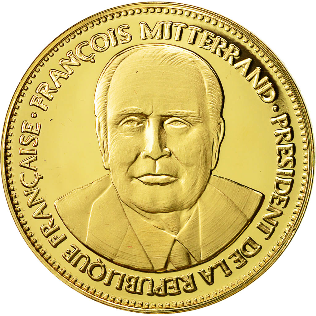 Frankreich, Medaille, François Mitterrand, Réelu Président, 1988, STGL