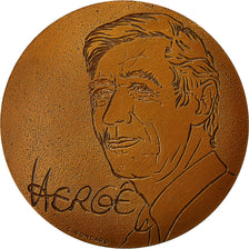 France, Medal, Les Aventures de Tintin, Hergé, 1995, C. Gondard, MS(60-62)