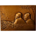France, Médaille, Noces , Mariage, 1985, Baudichon, SPL, Bronze