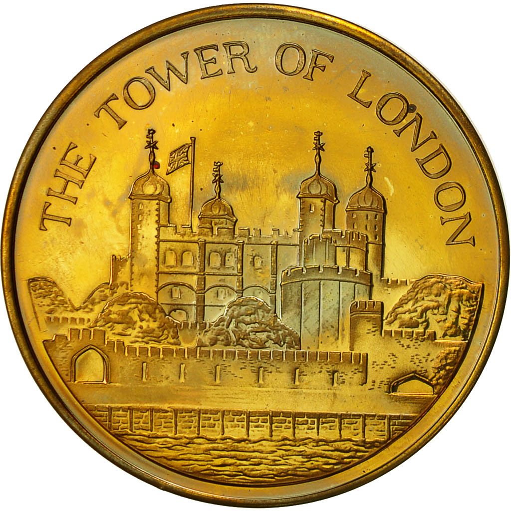 United Kingdom, Medal, The Tower of London, MS(63), Gilt Bronze