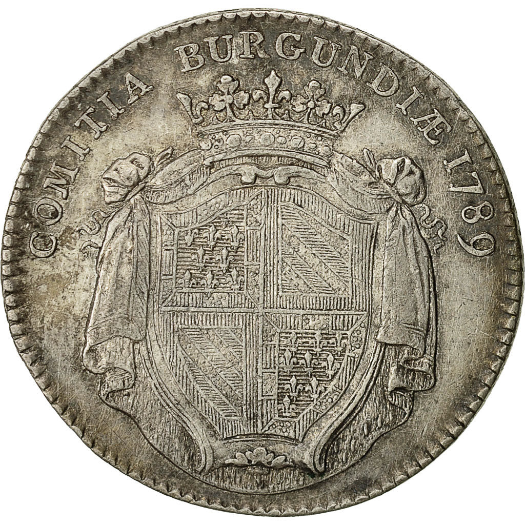 Francia, Token, Louis XVI, Etats de Bourgogne, 1789, Duvivier, SPL-, Argento