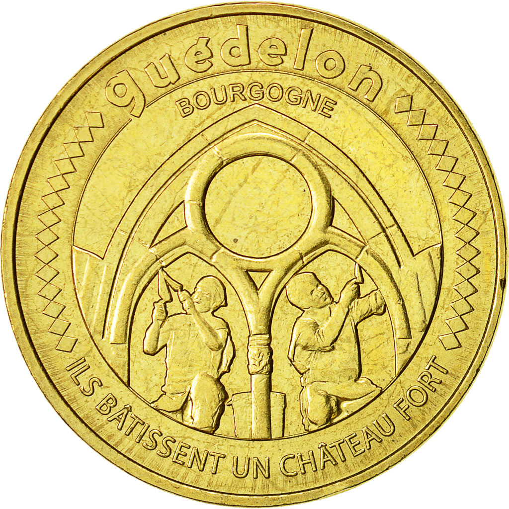 Francia, Token, Touristic token, Château Fort de Guédelon, Bourgogne, 2016