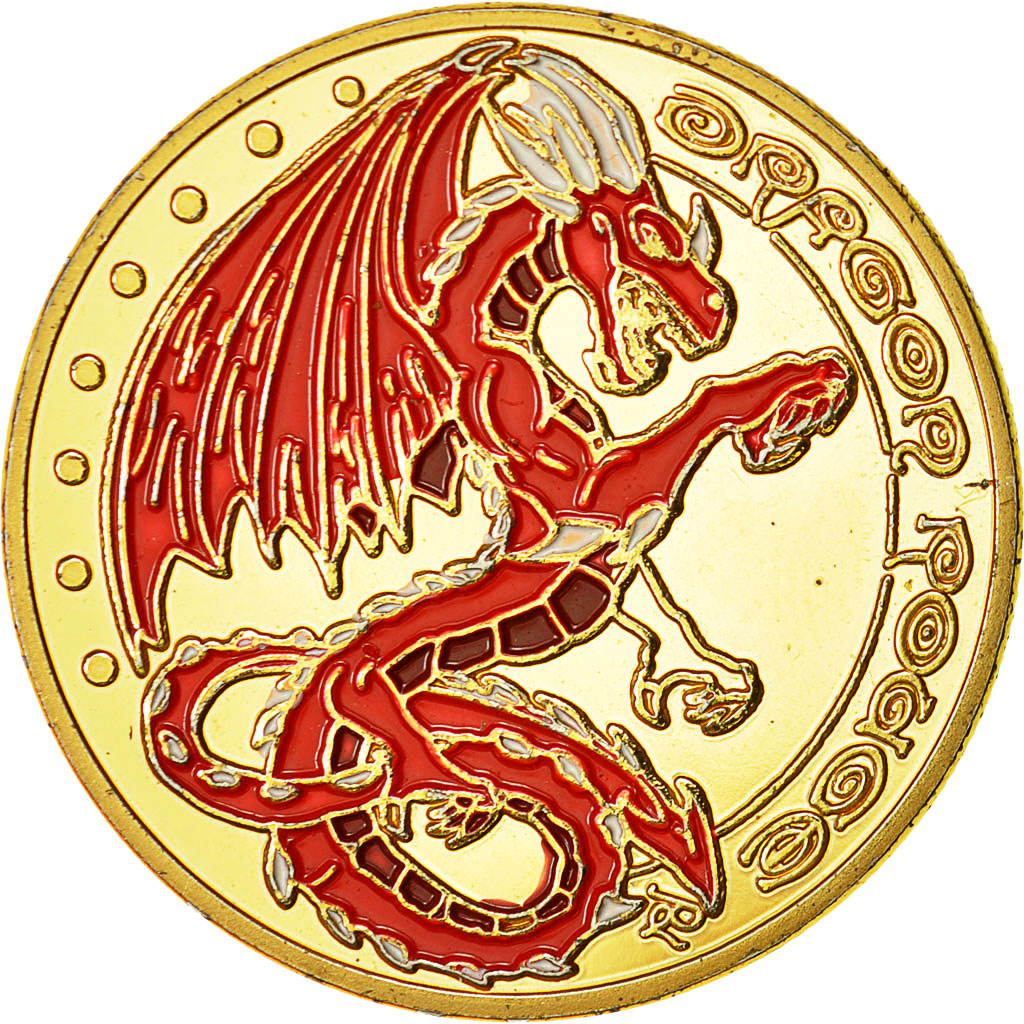 France, Token, Dragon, MS(63), Cupro-nickel Aluminium