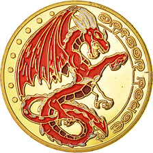 France, Token, Dragon, MS(63), Cupro-nickel Aluminium