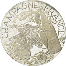 Frankrijk, Medaille, Champagne France, Dom Ruinart, C. Gondard, PR+, Zilver