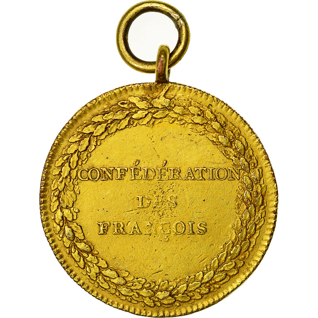 France, Medal, Constitution, Confédération des François, Paris, 1790