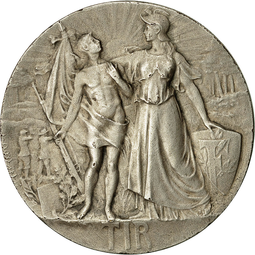 France, Medal, Concours de Tir, Mattei, AU(55-58), Silvered bronze