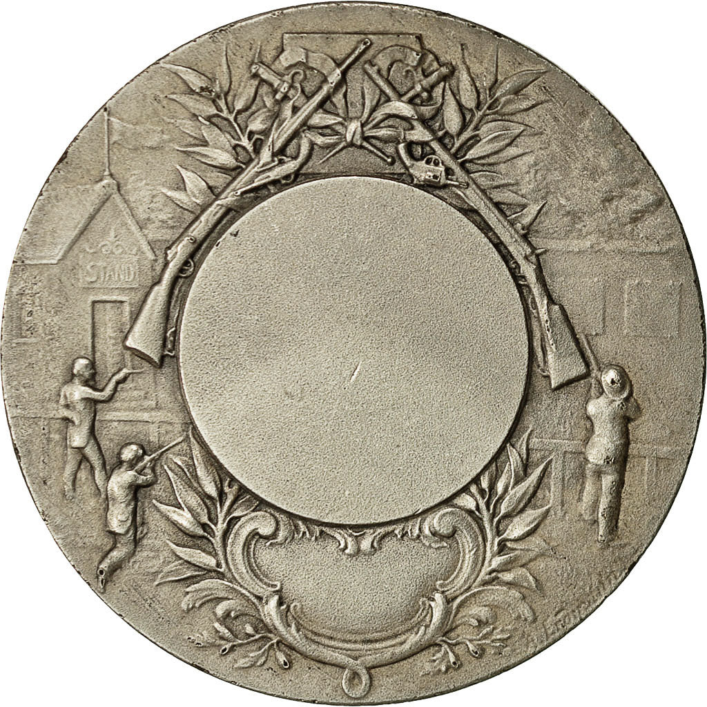 France, Medal, Concours de Tir, Mattei, AU(55-58), Silvered bronze