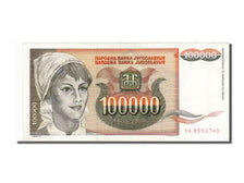Billete, 100,000 Dinara, 1993, Yugoslavia, SC