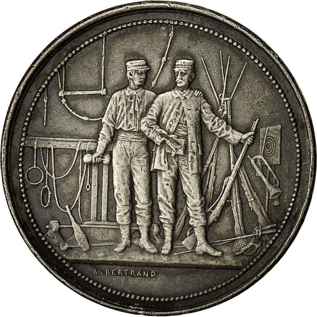 France, Medal, Concours de Tir, Bertrand, AU(55-58), Silver